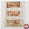 Image 2 : Canada $2 Bills - Sheet of 3: 1954 (Bouey/Rasminsky TG5037338) ; 1974 (Lawson/Bouey RW4906590) ; 198