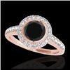 Image 1 : 1.08 ctw Intense Fancy Yellow Diamond Art Deco Ring 18K White Gold