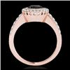Image 2 : 1.08 ctw Intense Fancy Yellow Diamond Art Deco Ring 18K White Gold