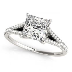 0.65 ctw VS/SI Princess Diamond Ring 14K Yellow Gold