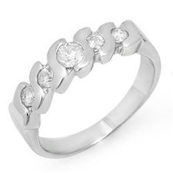 0.72 ctw Tanzanite & Diamond Ring 18K White Gold