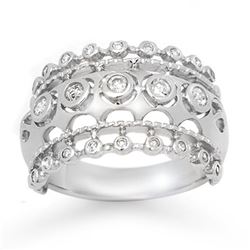 1.01 ctw VS/SI Princess Cut Diamond Ring 18K White Gold