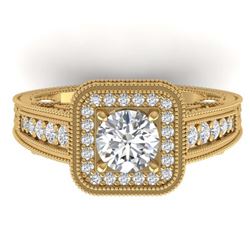 2.0 ctw Tanzanite & Diamond Ring 18K White Gold