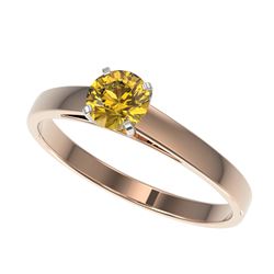 1.0 ctw Black Diamond Stud Earrings 18K Yellow Gold