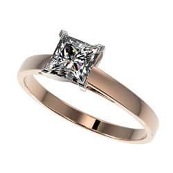 2.50 ctw Intense Blue Diamond Stud Earrings 10K Rose Gold