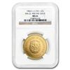 1966 Sierra Leone Gold 1/2 Golde Lion Head MS-64 NGC
