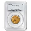 1914-D $5 Indian Gold Half Eagle MS-62 PCGS