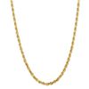 Image 1 : 14k Yellow Gold 5.0 mm Diamond Cut Quadruple Rope Chain - 26 in.