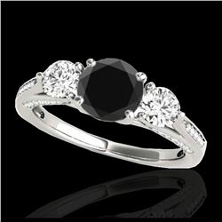 1.25 ctw VS/SI Oval Diamond Necklace 10K Yellow Gold