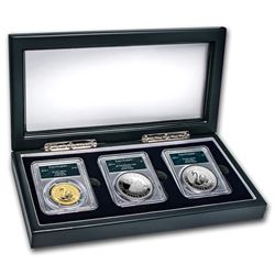 2018 Australia Swan 3-Coin Set MS/PR-70 PCGS (FS\, Swan Label)