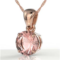 2.52 ctw Ruby & VS/SI Diamond Necklace 18K White Gold