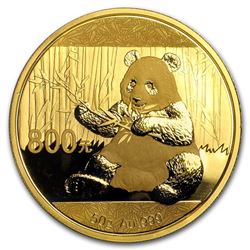 2017 China 50 gram Gold Panda Proof (w/Box & COA)
