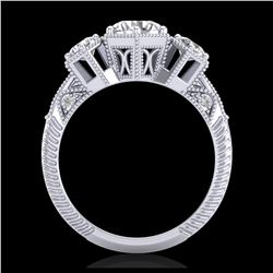 46.5 ctw Tanzanite & VS/SI Diamond Eternity Necklace 10K White Gold