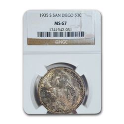 1935-S San Diego Half Dollar MS-67 NGC
