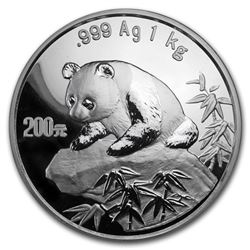 1999 China 1 kilo Silver Panda Proof (Capsule Only)