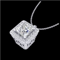 45.25 ctw London Blue Topaz & VS/SI Diamond Necklace 14K Yellow Gold