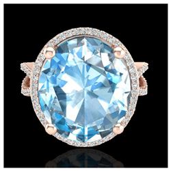 1.15 ctw H-SI/I Diamond Solitaire Halo Ring 10K Yellow Gold