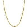 Image 1 : 10k Yellow Gold 5 mm Diamond-cut Rope Chain - 26 in.