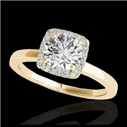 2 ctw Citrine & Halo VS/SI Diamond Necklace 18K White Gold