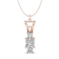 33.35 ctw Fancy Citrine & Diamond Halo Necklace 10K White Gold