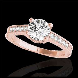 2.75 ctw VS Black Diamond Solitaire Halo Ring 10K Rose Gold
