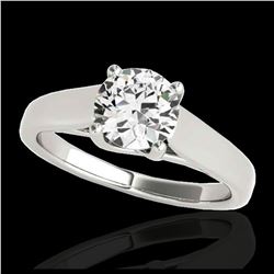 1.43 ctw SI Blue Diamond Solitaire Ring 10K White Gold