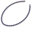 Image 2 : 37.35 ctw Ruby & Diamond Bracelet 14K White Gold