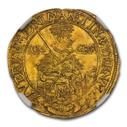 1617 German State Saxony-Albertine Gold Ducat MS-63 NGC