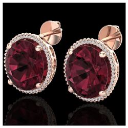 1.37 ctw VS Black Diamond Solitaire Halo Ring 10K Rose Gold