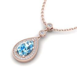 0.50 ctw Black & Diamond Key To The Heart Necklace 14K White Gold