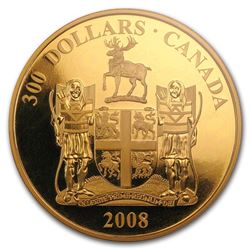 2008 Canada Proof Gold $300 Alberta Coat of Arms (Capsule Only)