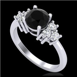 1.50 ctw SI/I Fancy Intense Yellow Diamond Ring 10K Rose Gold