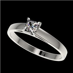 1.25 ctw Fancy Black Diamond Solitaire Ring 10K White Gold