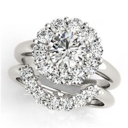 5.25 ctw Emerald & Diamond Men's Ring 10K White Gold
