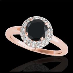 0.83 Ct VS/SI Diamond & Peacock Pearl Ring 18K White Gold