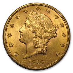 1903 $20 Liberty Gold Double Eagle AU