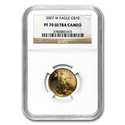 2007-W 1/4 oz Proof Gold American Eagle PF-70 NGC