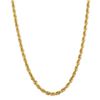 Image 1 : 14k Yellow Gold 5.5 mm Diamond Cut Rope Chain - 26 in.