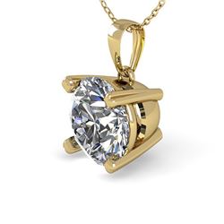 2.05 ctw VS/SI Diamond Solitaire Art Deco 3 Stone Ring 18K Yellow Gold
