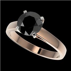 1.05 ctw Intense Blue Diamond Ring 10K White Gold
