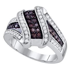 10kt Yellow Gold Round Diamond Stackable Band Ring 1/8 Cttw