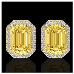 1.25 ctw H-SI/I Diamond Solitaire Halo Ring 10K Yellow Gold