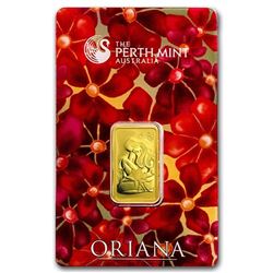 10 gram Gold Bar - Perth Mint Oriana Design (In Assay)