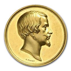 1860-1880 German States Bavaria Gold Medal MS-62 NGC