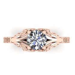 2.75 ctw VS/SI Cushion Diamond Art Deco 3 Stone Band 18K Yellow Gold