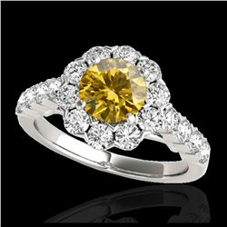 21.12 ctw Emerald Diamond Necklace 18K Yellow Gold