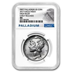 2017 1 oz Palladium American Eagle MS-69 NGC (Early Releases)