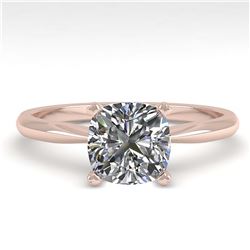 2.50 ctw Ruby & Diamond Ring 14K White Gold