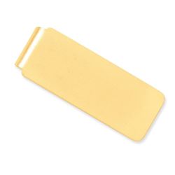 14k Solid Gold Money Clip (Brushed texture)