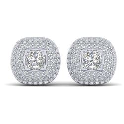 2.0 ctw Black VS/SI Diamond Necklace 18K White Gold